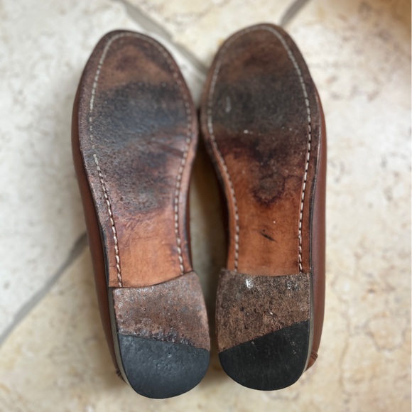 G.H. Bass & Co. Tassel Brown Leather Loafers - Picture 4 of 5